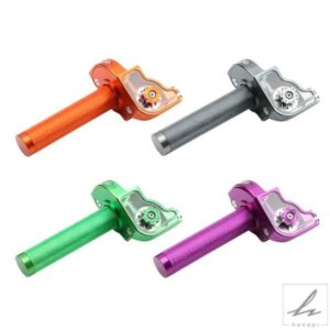 1PCS 22MM汎用CNC調整可能スロットルツイストグリップハンドルバーオートバイモペットモトクロスM10 * 1.5用 部品 カスタムパーツ アクセサリー