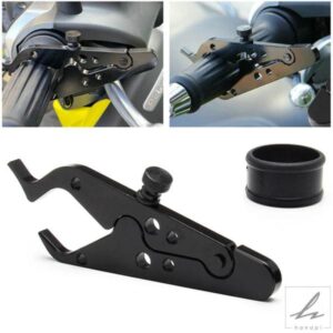 迅速な配送 バイク用クルーズコントロールスロットル MB-OT312-BK 高級アルミロックアシストリテーナー 汎用リストグリップ 部品 カスタムパーツ