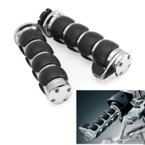 1インチハンドルバーハンドグリップ 25MM ハーレーダビッドソン バッドボーイ ファットボーイ ブラックライン ダイナ エレクトラ グライド オートバイ チョ