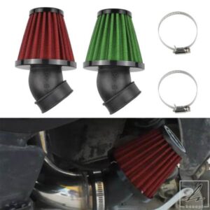 高フローバイク用エアフィルター - RAD マッシュルームヘッドエレメント28〜48MM クリップオン45°ベンドインテークフィルター 部品 カスタムパーツ