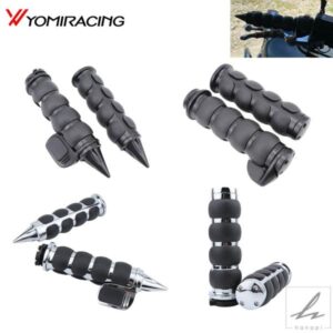 25MM 1インチ オートバイハンドルバー ハンドルバーエンドハンドグリップ ハーレー クルーザー チョッパー カスタム スズキ ブルバード M109R ロードグライ