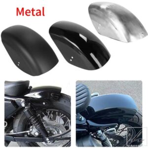 金属製バイク用リアフェンダーショートプロテクションマッドガードカバー ブラック/未塗装 ハーレー スポーツスター XL883 1200 72 48用 部品 カスタムパー