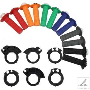 22MMハンドグリップ 汎用バイクグリップ 7/8インチ スナップオンカム付き ヤマハ ホンダ 汎用 ダートバイク バイク用 部品 カスタムパーツ アクセサリー