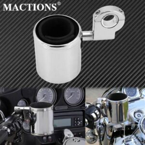 汎用バイクカップハンドルバーホルダー 22MM-32MM ハーレーツーリングストリートグライドソフテイルブレイクアウトダイナスポーツスター用 部品 カスタムパ