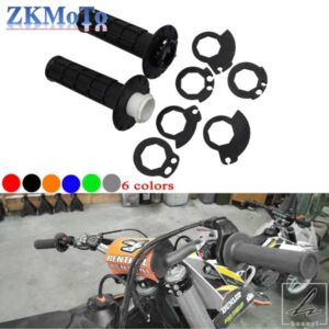 汎用 7/8'' 22MM ハンドルグリップ ダートピットバイク モトクロス オートバイ ゴム製ハンドルバーグリップ KTM YAMAHA KAWASAKI SUZUKI HONDA用 部品 カス