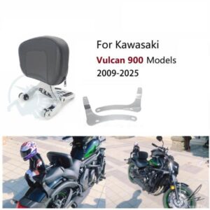 折りたたみ式ライダードライバーパッセンジャーバックレストシーシーバーバックレストカワサキバルカンVN900カスタムクラシックVN900用 部品 カスタムパーツ