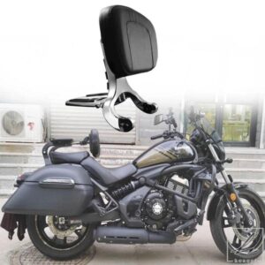 多目的折りたたみ式ライダードライバーパッセンジャーバックレストシーシーバーカワサキ 2015-2024 バルカン S EN 650 EN650 VN650用 部品 カスタムパーツ