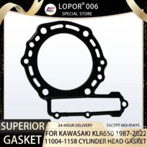 ロポル オートバイエンジン クランクケース シリンダーヘッドガスケット KAWASAKI KLR650 1987-2024 11004-1158 部品 カスタムパーツ アクセサリー