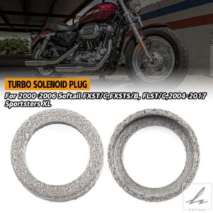 2ピースインターコネクト排気クロスオーバーガスケットシールハーレーソフテイルFXST/C FXSTS/B FLST/C 2000-2006スポーツスターXL 2004-2017用 部品 カスタ