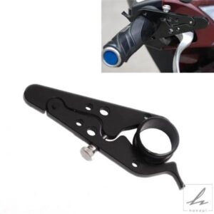 迅速な配送 バイク用クルーズコントロールスロットル MB-OT312-BK 高級アルミロックアシストリテーナー 汎用リストグリップ 部品 カスタムパーツ