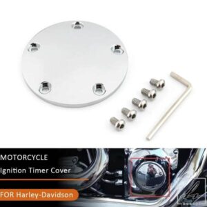 点火タイミングポイントカバー 5穴 オートバイ用ドーム型タイマーカバー ハーレーダビッドソン ツインカム ソフテイル ダイナ ツーリング 1999-2017用 部品