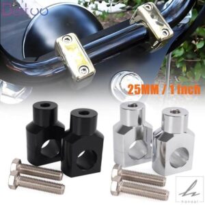 2個入り オートバイ用 1インチ ハンドルバー ライザー クランプ アルミ製 ハーレー ヤマハ チョッパー用 25MM ハンドルバー BAG108 部品 カスタムパーツ