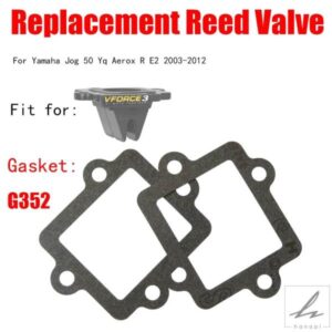 2個/1個 ガスケット G352 交換用リードバルブ VFORCE V3 JOG50 V352A V352B A352 A352A AG352A ヤマハ ジョグ 50 YQ AEROX R E2 2003- 部品 カスタムパーツ