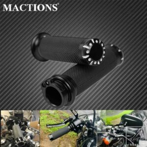 汎用バイク 1インチ25MMハンドグリップ ハンドルバー CNC ハーレー ツーリング ロードグライド スポーツスター 883 1200 XL ダイナ ソフテイル カスタム用