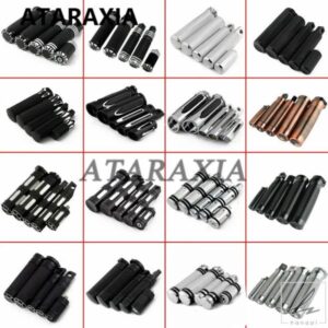 25MM 1インチハンドルグリップ フットペグ シフターネイルペグ ブラック ハンドルバーグリップ ハーレー スポーツスター 883 1200 XL XR VRSC ソフテイル ツ