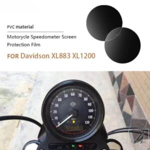 2PCS スピードメーターフィルムステッカースクリーンプロテクタークラスター傷防止 HARLEY- XL883 XL1200 1200用 部品 カスタムパーツ アクセサリー