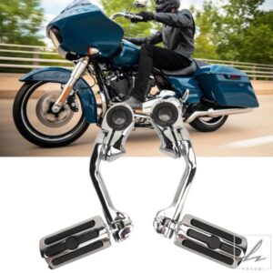 2個 フットペグ オートバイフットペグ クローム 快適 フットペグペダル 用 部品 カスタムパーツ アクセサリー