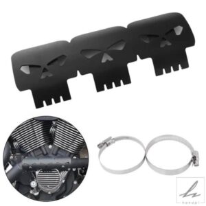 汎用オートバイマフラーヒートシールドカバーマフラープロテクターガードモトアクセサリーハーレーホンダヤマハカワサキに適合 部品 カスタムパーツ