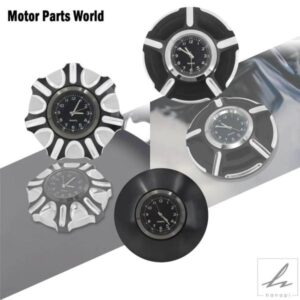 時計付きオートバイ燃料ガスタンクカバー CNCオイルタンクキャップ ハーレー スポーツスター ダイナ ソフテイル ファットボブ ツーリング ロードキング用 部