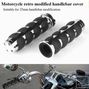 1インチ オートバイ レトロ ハンドグリップ 25MM ハンドルバー ハンドルバー ハーレー ツーリング FLHR ソフテイル ファットボーイ スポーツスター 1200 ダ