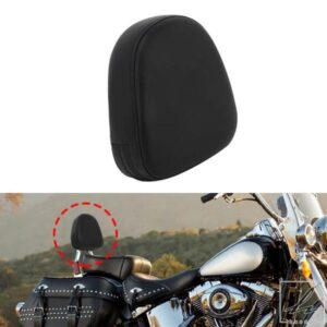 リアシーシーバー バックレスト クッションパッド ブラック ホンダ ヤマハ スズキ ハーレー チョッパー クルーザー ツーリング バイクアクセサリー 部品 カ