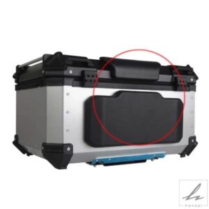耐衝撃性パッセンジャーバックレストバックパッドリアサドルバッグトランクステッカーデカールケースボックスクッションオートバイ用汎用 部品 カスタムパー