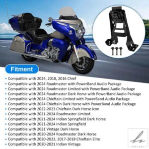 2014〜2024年式インディアンツーリングモデルに適合 ドライバーバックレストマウント - 2879543 部品 カスタムパーツ アクセサリー