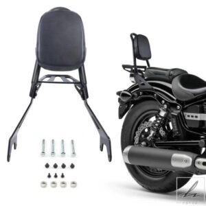 ヤマハ スターボルト XVS 950 XV950 R スペック 2014 - 16 用 オートバイ用バックレスト サイドアーム パッド バッククッション 部品 カスタムパーツ
