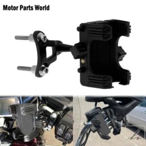 汎用ハンドルバーマウント電話キャリアGPS携帯電話デバイスホルダーブラケットスタンドハーレースポーツスターXLダイナソフテイルツーリング用 部品 カスタ