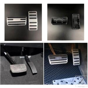 NISSAN NAVARA TERRA XTERRA 2016+用アルミブレーキアクセルガスペダルカバー滑り止めフットペダルパッド 部品 カスタムパーツ アクセサリー