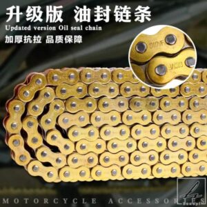 汎用DIDVF 428 520 525 530ヘビーチタン厚型オイルシールバイクチェーンヤマハ用ホンダCB400用スズキ用 部品 カスタムパーツ アクセサリー