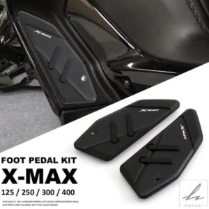 新型 XMAX300 オートバイ用フットレスト フットレストパッド ペダルプレートボード ペダル YAMAHA XMAX125 XMAX250 XMAX400 X-MAX 125 250 300 400用 部品