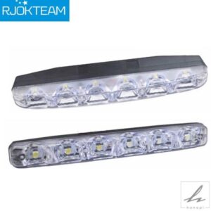 2個 6 LED 車用デイタイムランニングライト カースタイリング DRL 車用デイタイムランプ オートフォグライト 超高輝度 防水 DC 12V 部品 カスタムパーツ
