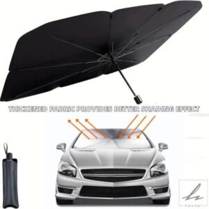 車用フロントガラス用サンシェード傘 夏用 日よけ 日よけ 遮光 車内冷却用品 部品 カスタムパーツ アクセサリー