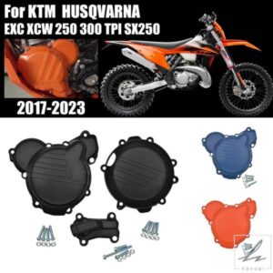 オートバイエンジンクラッチガードウォーターポンプカバー点火プロテクター HUSQVARNA TE250 TE300 TC250 TE250I TE300I EXC 2017-2019用 部品 カスタムパー