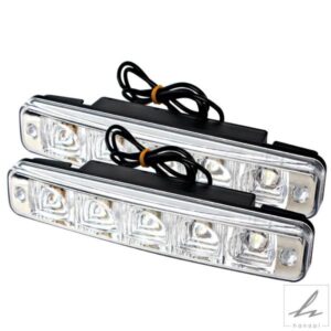 汎用デイタイムランニングライト 5 LED DRL アウターライト カースタイリング カーライト デイライト 部品 カスタムパーツ アクセサリー