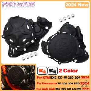 2024年新型オートバイエンジンクラッチカバープロテクターガード KTM 250EXC 250XCW 300EXC 300XCW HUSQVARNA TE EC EX MC 250 300用 部品 カスタムパーツ