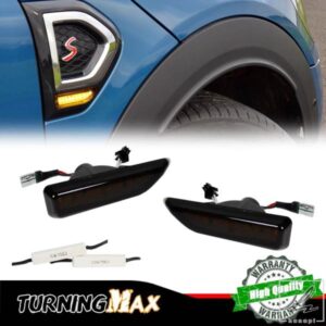 2017年以降のMINI COOPER F60 COUNTRYMAN用サイドマーカーリピーターライトウィンカーライトスモーク/クリアレンズアンバーLEDフロントフェンダー 部品 カス
