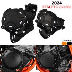 2024 オートバイクラッチカバー イグニッションプロテクターガード KTM EXC250 EXC300 XCW250 XCW300 HUSQVARNA TE250 TE300 PRO 2T 250 300用 部品 カスタ