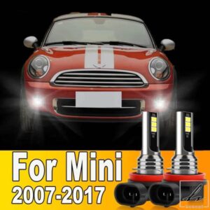 2個 LED フォグランプバルブ H8 H11 H16JP ランプ 12V オートライト ミニクーパー R50 R53 F55 F56 R56 F54 R55 F57 R52 R57 R60 R58 R61 R59用 部品 カスタ
