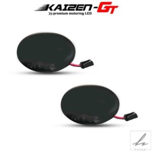 ユニオンジャック スモークレンズ アンバー LED フロントサイドマーカーライト 2個入り ミニクーパー R55 R56 R57 R58 R59 ウィンカーライト用 部品 カスタ