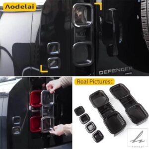 ランドローバー 20-25 ディフェンダー 90 110 130 車用テールライトカバー ブレーキライト ワイドインジケーターカバー リアランプ フード ガード トリム 部