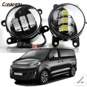 2 X フォグランプアセンブリ 車フロント LED フォグランプ デイタイムランニングライト 30W 6000LM シトロエン スペースツアラー ディスパッチ ジャンピー 2