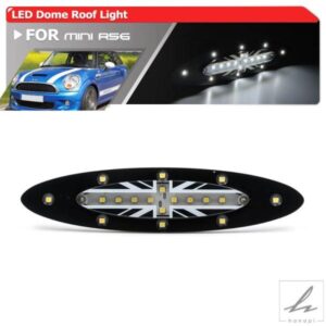 ミニ クーパー R56 ハッチ/ハードトップ MK2 プレフェイスリフト 2006-2008 LED インテリアセンター天井ドームルーフ読書灯 1個 部品 カスタムパーツ