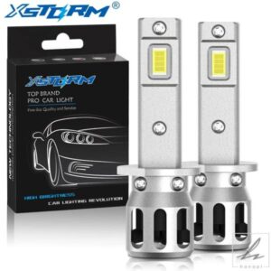 XSTORM H1 H3 LEDバルブ ヘッドライトランプ ミニ 25000LM 6500K CSP 超高輝度 ハイロービーム 車用フォグランプ 12V ホワイト 自動車 部品 カスタムパーツ