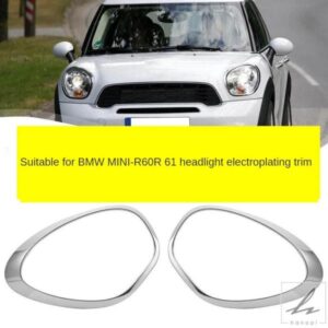 車用ヘッドライトランプリングベゼルトリムサラウンドカバー MINI COOPER R60 COUNTRYMAN S ALL4 11-16 51139801573 51139801574 部品 カスタムパーツ