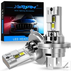 XSTORM H4 LEDランプ 車用 9003 HB2 ヘッドライトバルブ CANBUS 車用ライト ターボLEDダイオードランプ 自動車 オートバイ 20000LM 12V 6500K ライト 部品