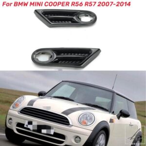 2個 車用サイドフェンダーマーカーライトハウジングカバー バルブ無 BMW MINI COOPER R56 R57 R58 R59 07-13 63137260202 63137260201 部品 カスタムパーツ