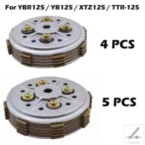 ヤマハ YBR 125 YBR125 YB125 XTZ125 TTR-125 オートバイクラッチセットアップドラムアセンブリバスケットフリクションプレートキットシットクラッチプレー