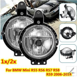 1/2個 フロントバンパー フォグランプ ドライビングランプ カバー BMW MINI COOPER R55 R56 R57 R58 R59 2006-2014 63172751295 フォグランプ 部品 カスタム